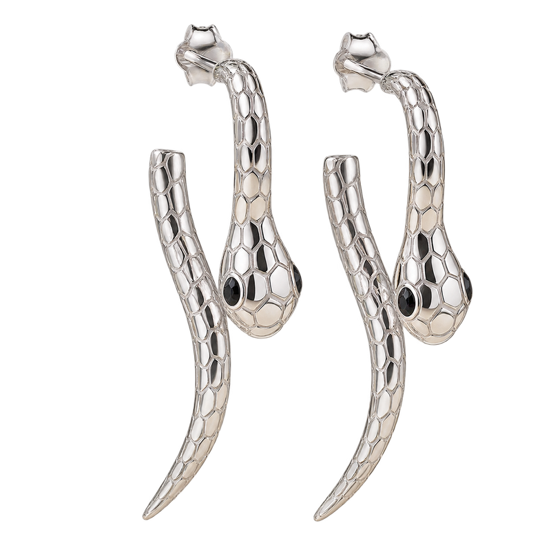 Serpent Coil Earrings