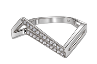 Apex Chevron Pavé Ring