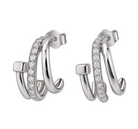 Triple Arc Huggie