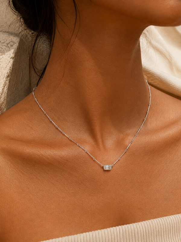 Solitaire Stone Necklace