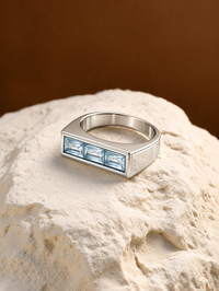 Triad Gemstone Ring