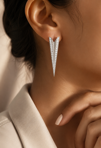 True North Arrow Earring
