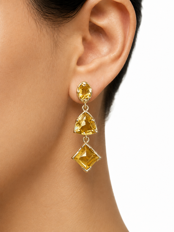 Golden Hour Citrine Earring