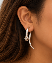Serpent Coil Earrings